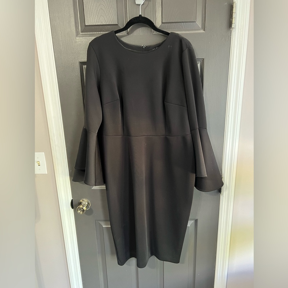 Eloquii Black Bell Sleeve Dress